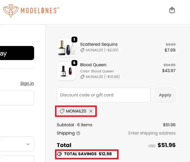 Modelones 20% OFF Coupon